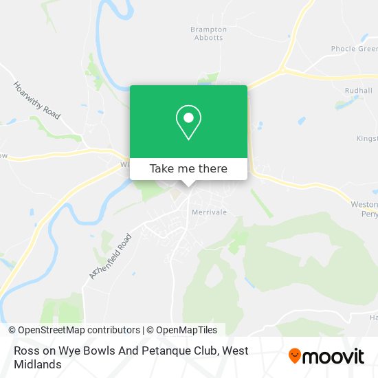 Ross on Wye Bowls And Petanque Club map