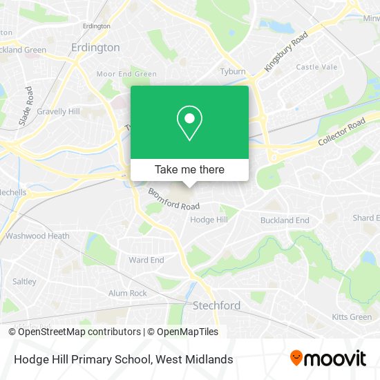 Hodge Hill Primary School map