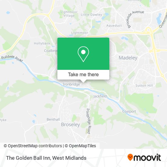 The Golden Ball Inn map