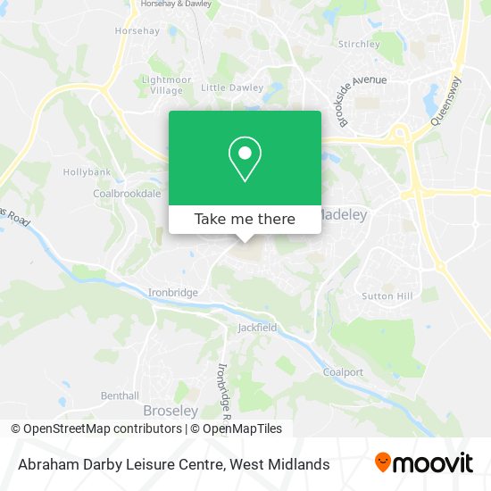 Abraham Darby Leisure Centre map