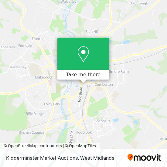 Kidderminster Market Auctions map
