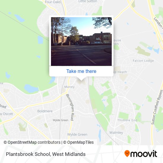 Plantsbrook School map