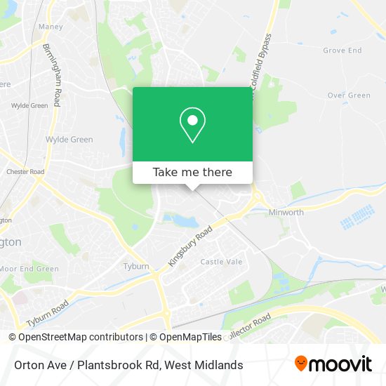 Orton Ave / Plantsbrook Rd map