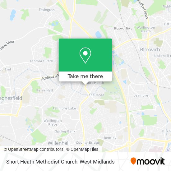 Short Heath Methodist Church map