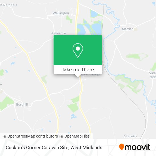 Cuckoo's Corner Caravan Site map