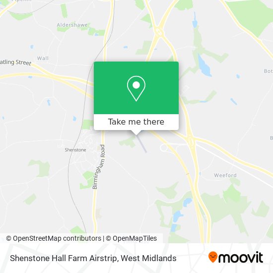 Shenstone Hall Farm Airstrip map