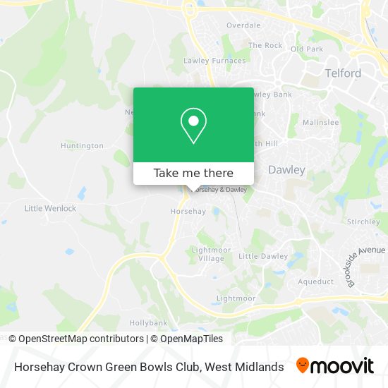 Horsehay Crown Green Bowls Club map