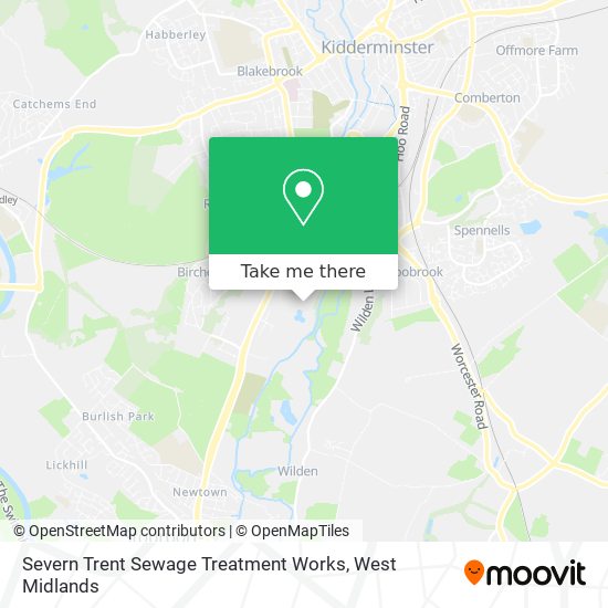 Severn Trent Sewage Treatment Works map