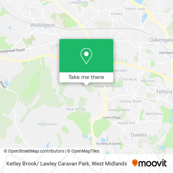 Ketley Brook/ Lawley Caravan Park map