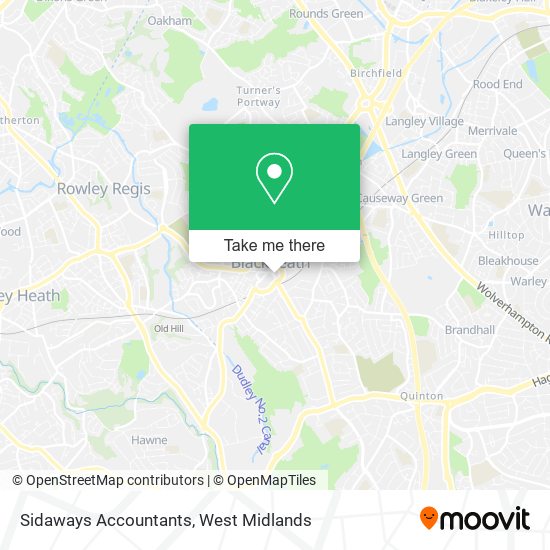 Sidaways Accountants map