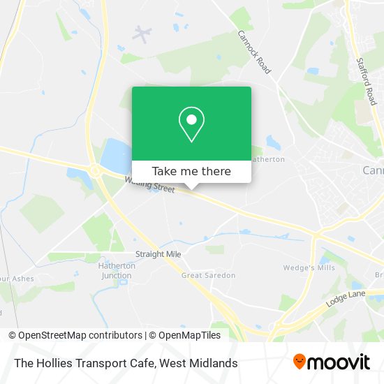 The Hollies Transport Cafe map