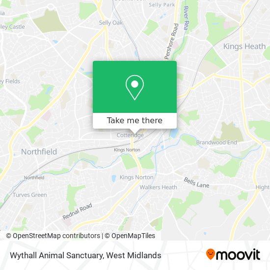 Wythall Animal Sanctuary map