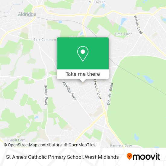 St Anne's Catholic Primary School map