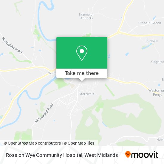 Ross on Wye Community Hospital map