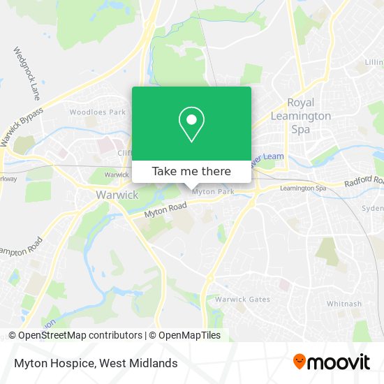 Myton Hospice map