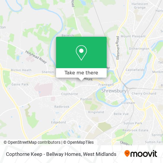 Copthorne Keep - Bellway Homes map