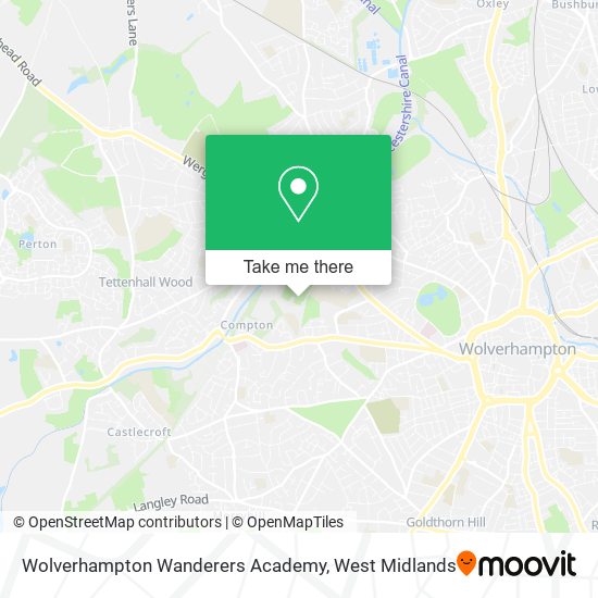 Wolverhampton Wanderers Academy map