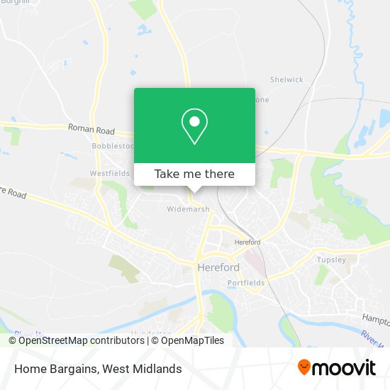 Home Bargains map