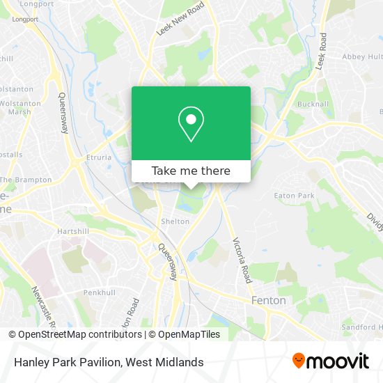 Hanley Park Pavilion map