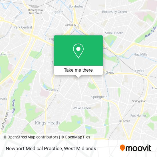 Newport Medical Practice map