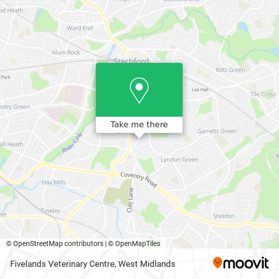 Fivelands Veterinary Centre map