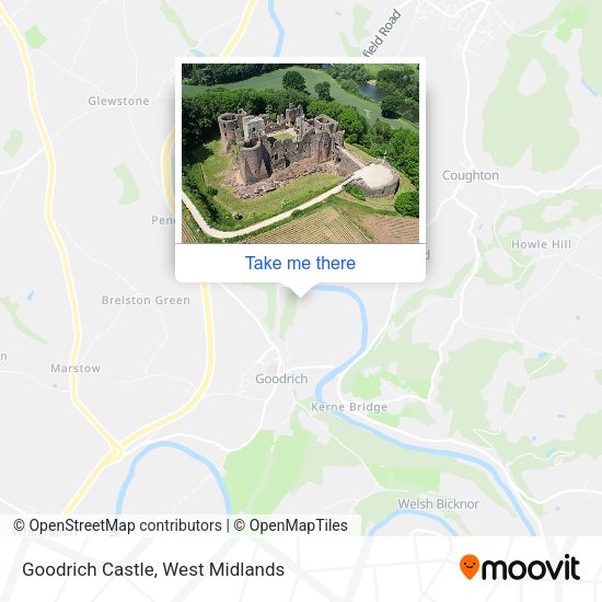Goodrich Castle map