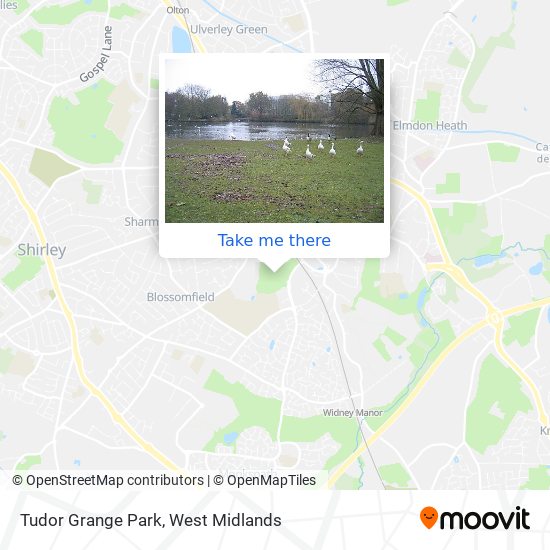 Tudor Grange Park map