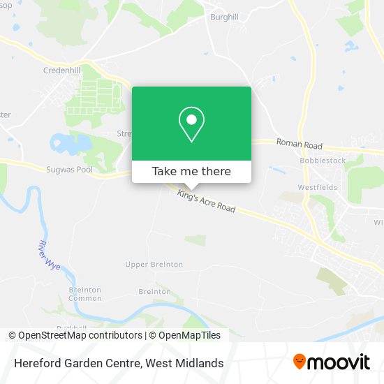 Hereford Garden Centre map