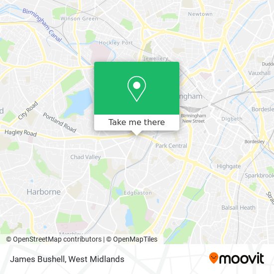 James Bushell map