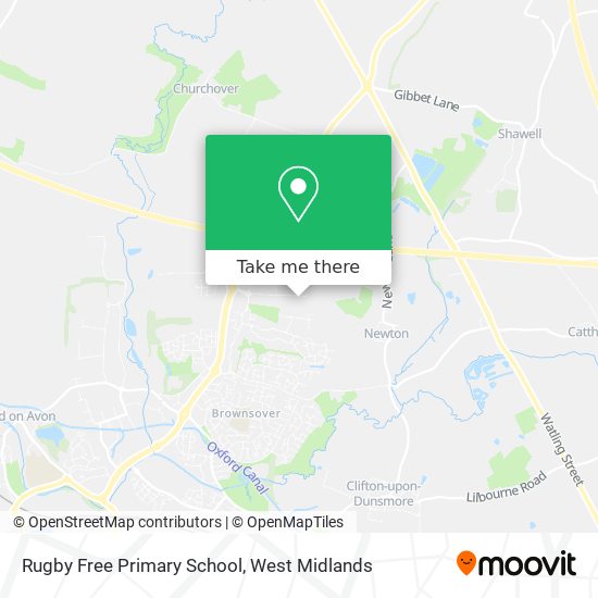 Rugby Free Primary School map