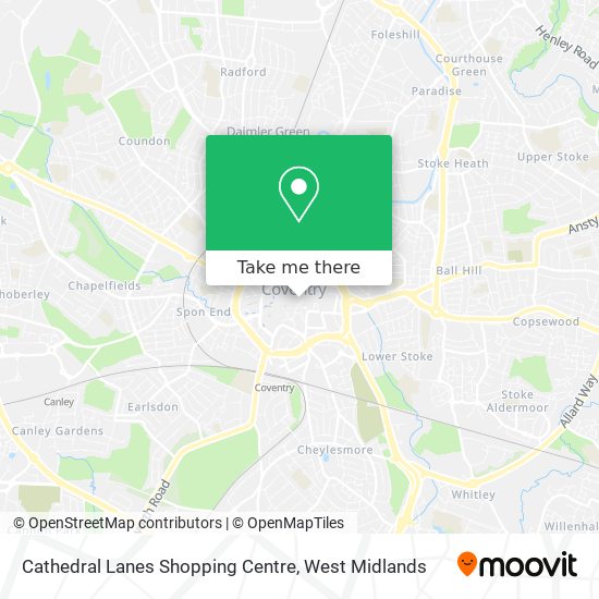 Cathedral Lanes Shopping Centre map