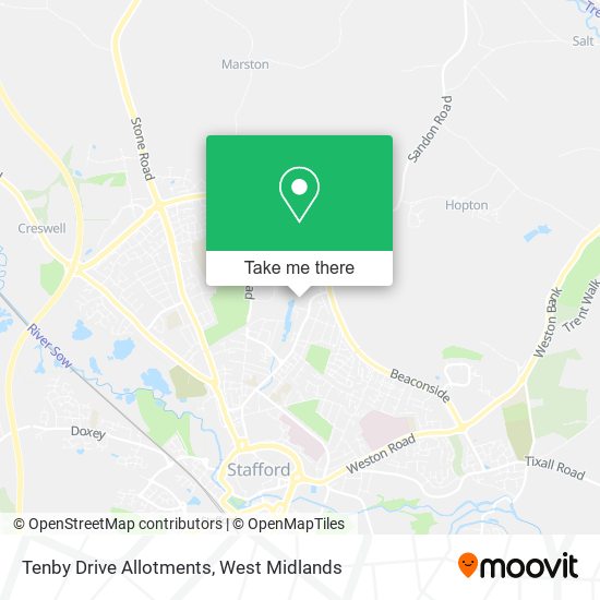 Tenby Drive Allotments map