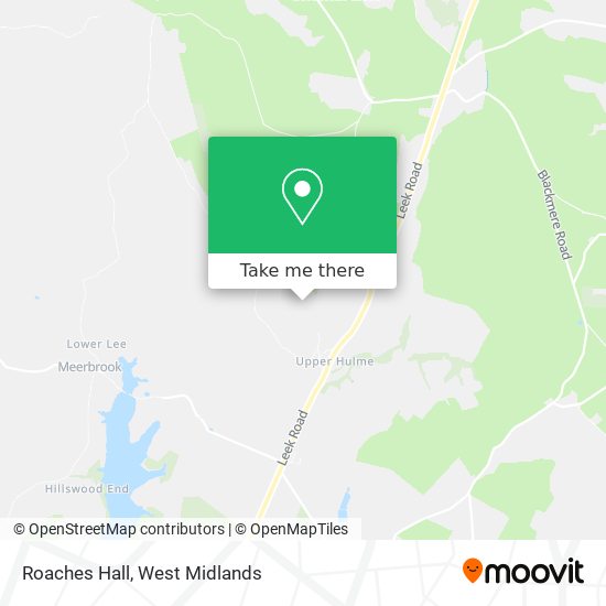 Roaches Hall map