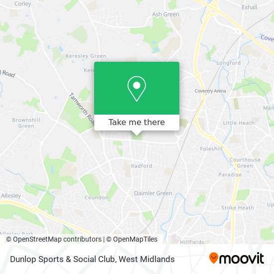 Dunlop Sports & Social Club map