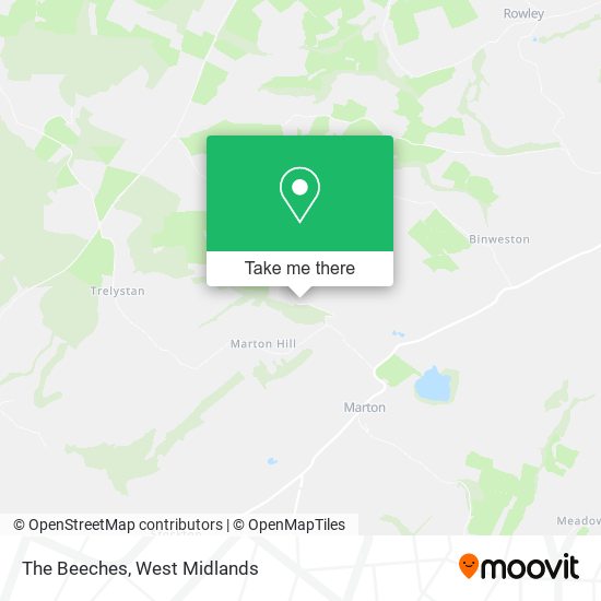 The Beeches map
