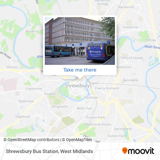 Shrewsbury Bus Station map
