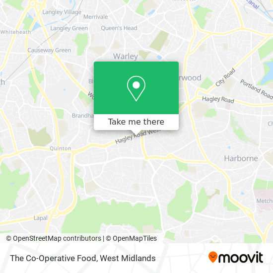 The Co-Operative Food map