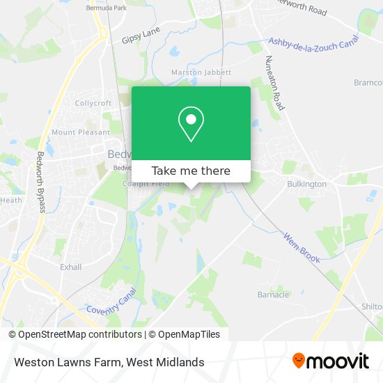 Weston Lawns Farm map
