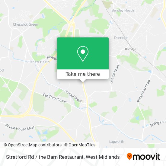 Stratford Rd / the Barn Restaurant map