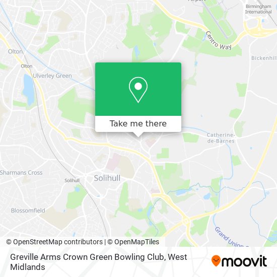 Greville Arms Crown Green Bowling Club map