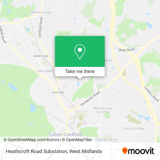 Heathcroft Road Substation map