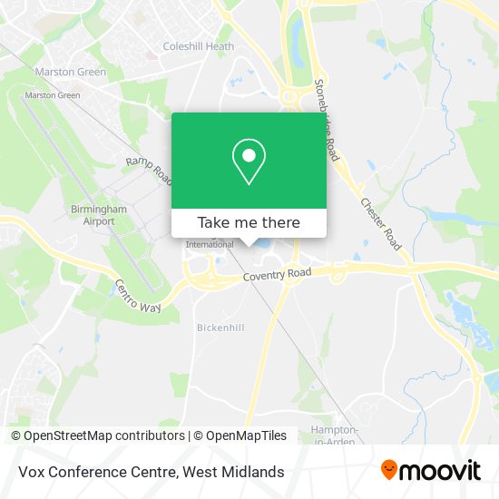 Vox Conference Centre map