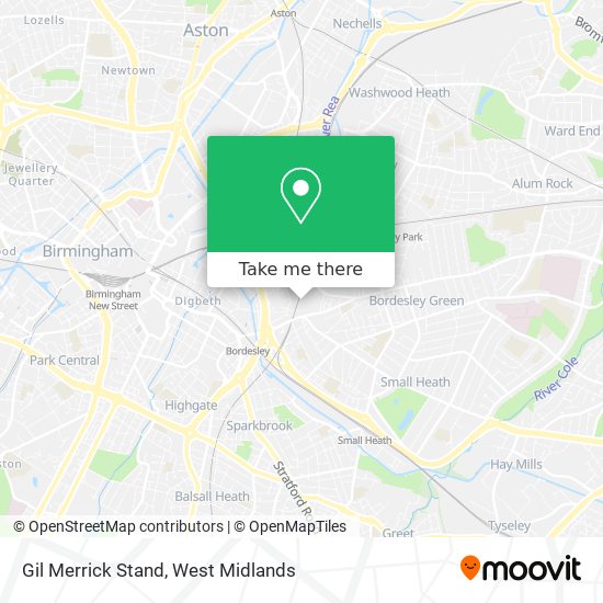 Gil Merrick Stand map