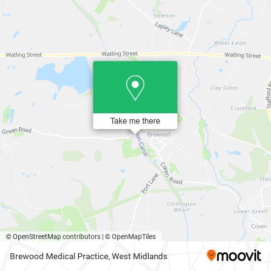 Brewood Medical Practice map