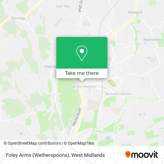 Foley Arms (Wetherspoons) map