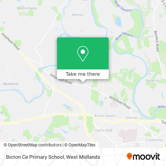 Bicton Ce Primary School map