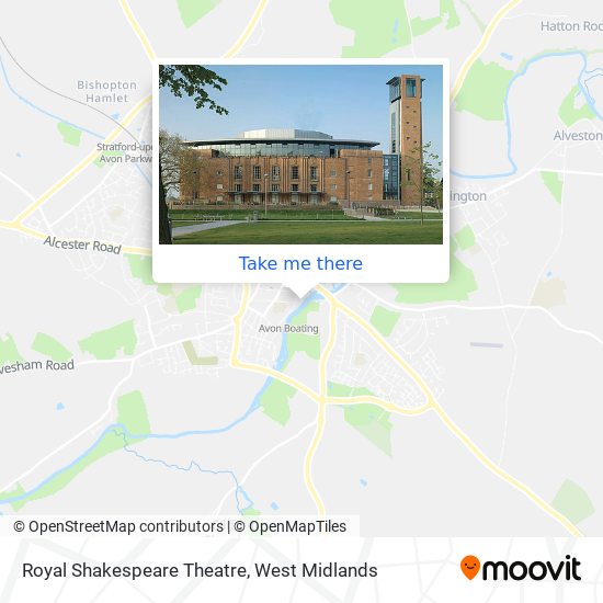 Royal Shakespeare Theatre map