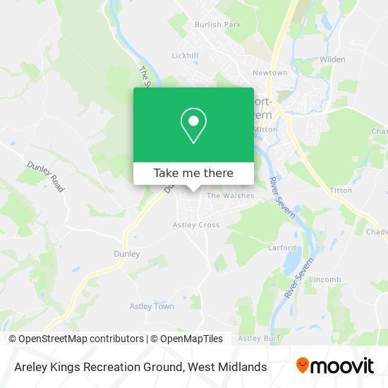 Areley Kings Recreation Ground map