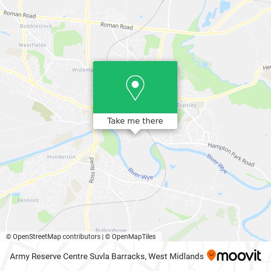 Army Reserve Centre Suvla Barracks map