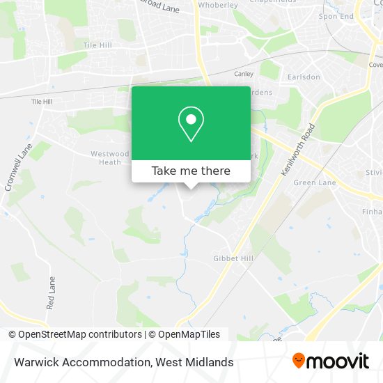 Warwick Accommodation map